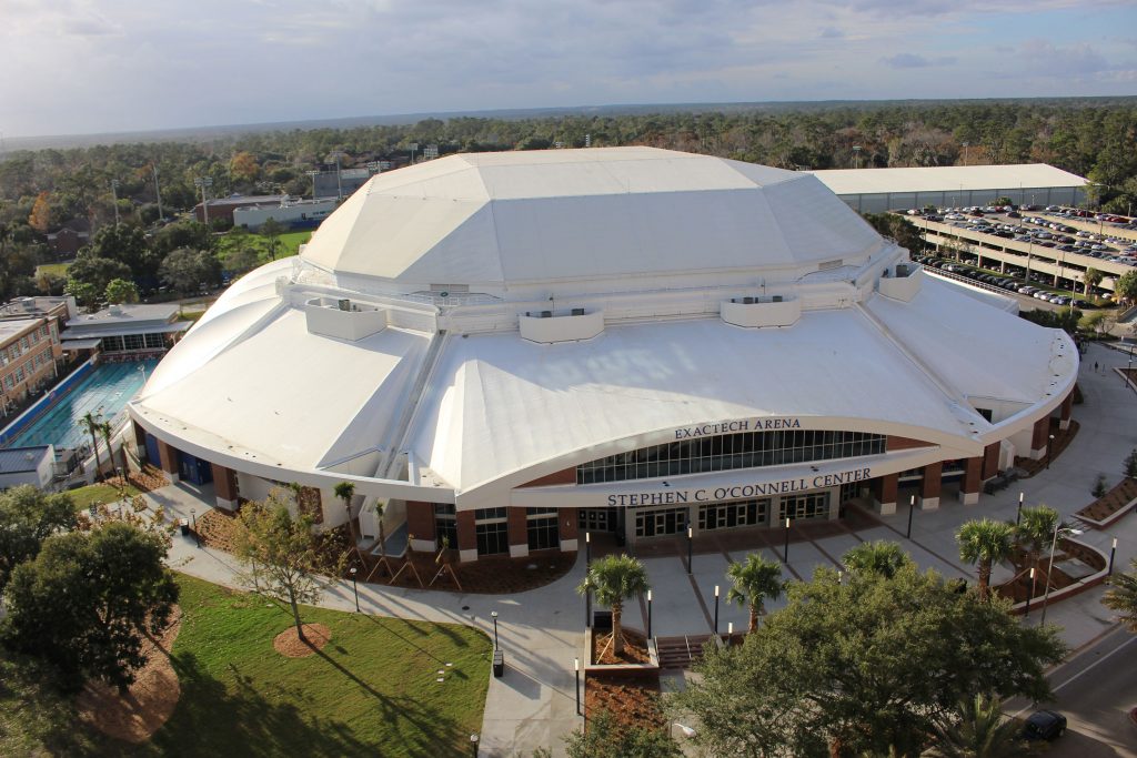 O’Connell Center Exterior Gate 1 Aerial – Stephen C. O'Connell Center